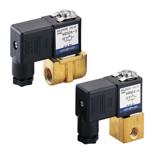Mindman MBS:Series-2-port 2-position plunger solenoid valve (normally closed-type) -MBS-03-6-J-2-Y-DC24-NPT