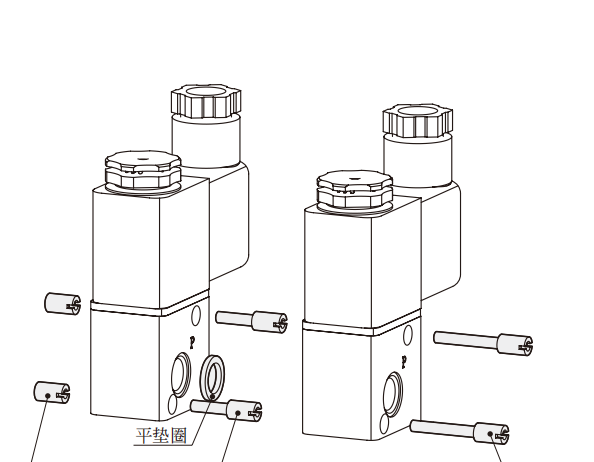 Mindman MVDC-220/series/solenoid valve (directly operated type)/connecting seat screw set -MVDC-220 -M8