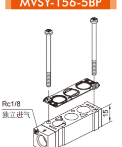 Mindman MVSP-156/series/branching pieces/solenoid valve -MVSY-156-5BP