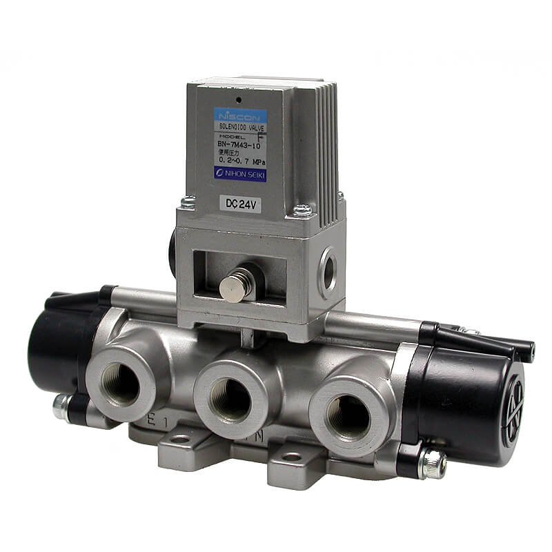 Mindman BN-7M Series: 4-Way Solenoid Valve - BN-7M43-20-H-24