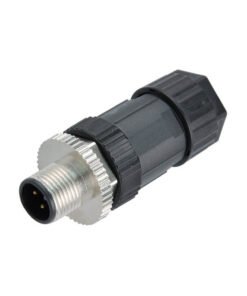 Mindman M124D-SMW Series: Cable with Connector(M12 Male D-coded Lead Wire) - M124D-SMW-PVC-3M