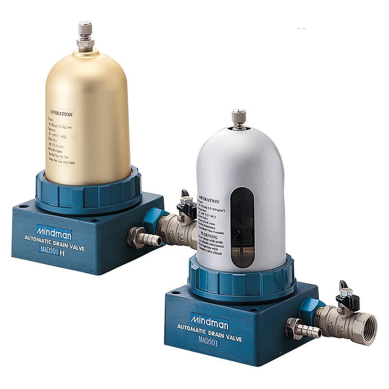 Mindman MAD501 Series: Auto Drainer(Continuous-Drain Type) - MAD501