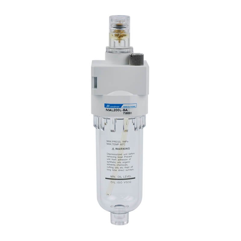 Mindman MAL200 Series: Air Combination Unit(Lubricator) - MAL200L-6A-M-B-NPT