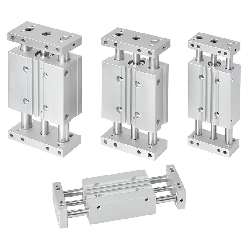 Mindman MCGD Series: Twin-Guide-Rod Slide Pneumatic Cylinder - MCGD-23-25-125-NPT