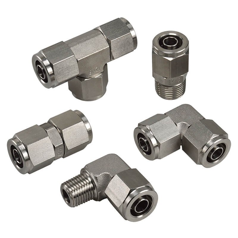 Mindman MNS*Series: Stainless Steel Fitting(Elbow Type) - MNSL0420-02-S