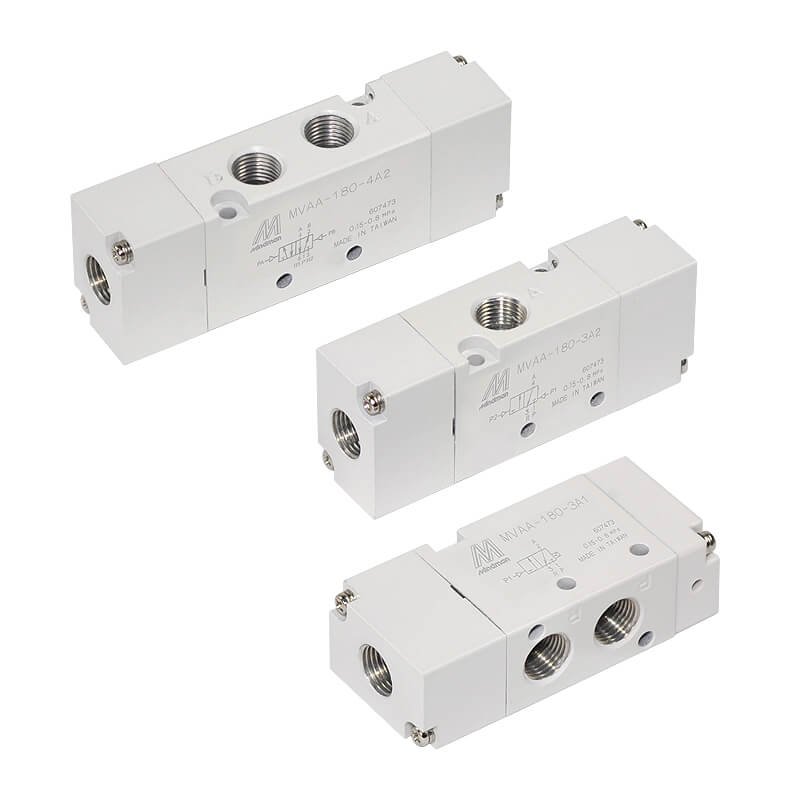 Mindman MVAA-180 Series: Air-Operated Valve - MVAA-180-3A1-NC-G